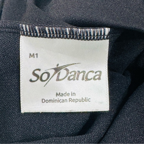 So Danca Black Dance Leotard Sleeveless Girls Size 8-10 - Picture 3 of 11